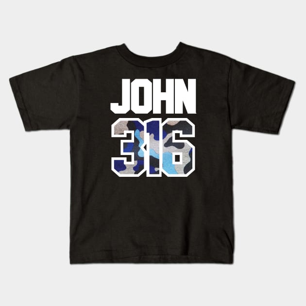 JOHN 3:16 - Bible Verse Kids T-Shirt by Obedience │Exalted Apparel